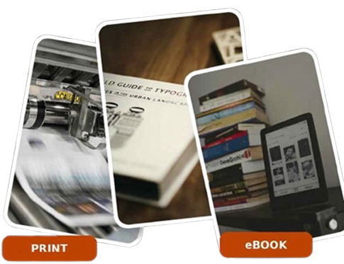 Print, cover design, and ebook publishing formats